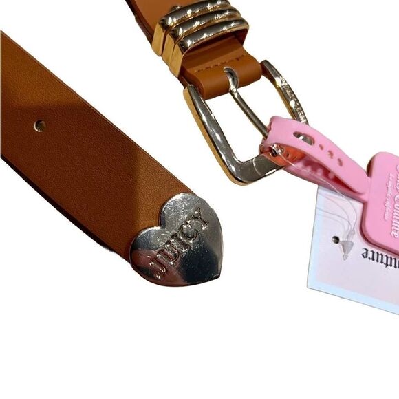 Juicy Couture belt, brown, gold hardware, size L/XL - Picture 5 of 11